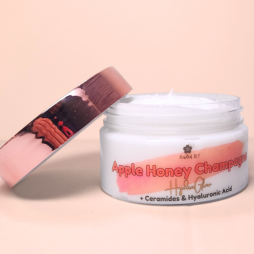 HydraGlow Body Butter + Ceramides & Hyaluronic Acid: Apple Honey Champagne