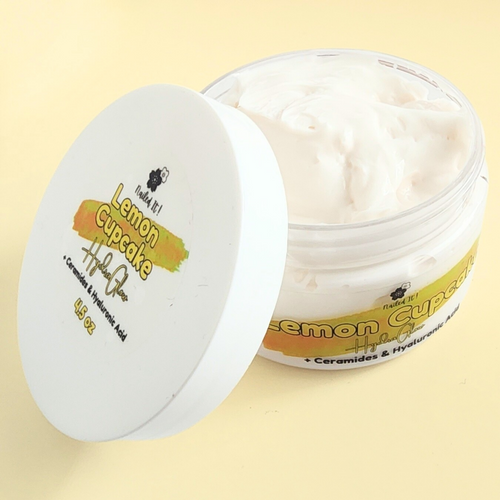 HydraGlow Body Butter + Ceramides & Hyaluronic Acid: Lemon Cupcake