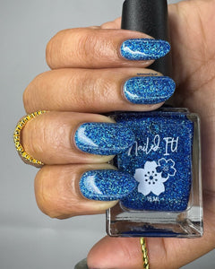 Autumn Moon: Sapphire Sky