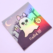 Here For The Boos Holographic Sticker