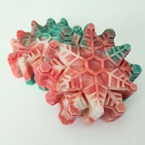 Mistletoe Kisses Snowflake Soap