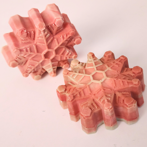 Twisted Candy Cane Snowflake Soap